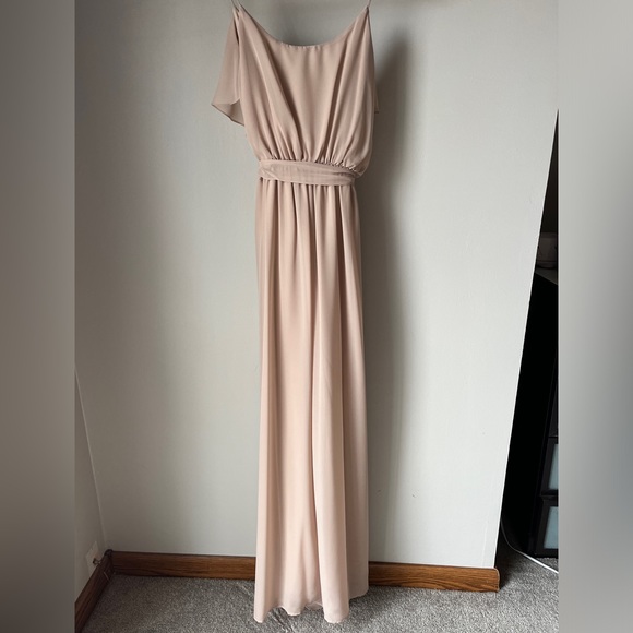 Nouvelle Amsale Bridesmaid Dress Drew | S | Latte | Worn Once Great Condition - Picture 5 of 11